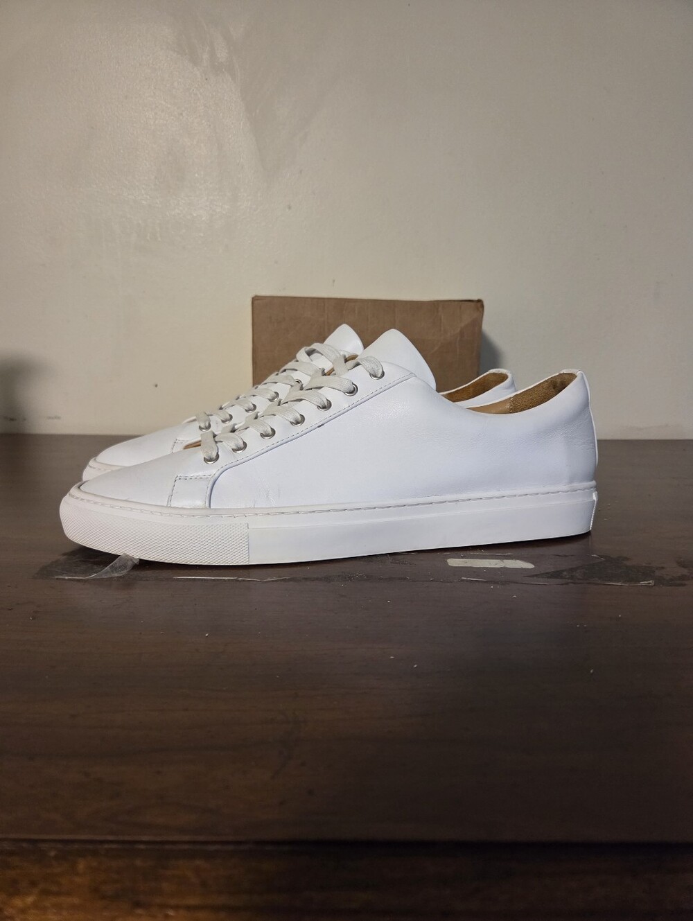 Thursday Boot Co Premier Low Top White Leather Sneakers Men's Size 13 EUC